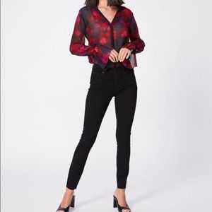 PAIGE Hoxton Raw Hem Ankle Jeans